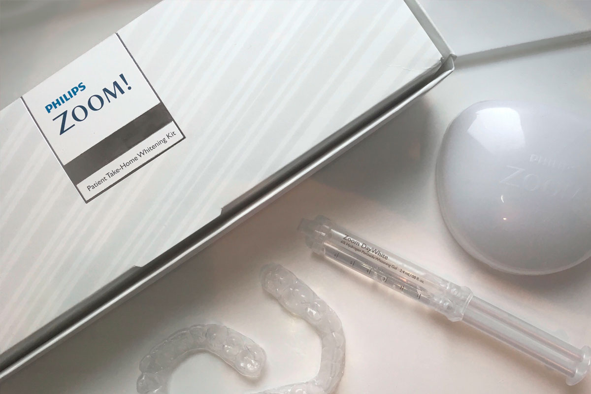 tratamiento combinado de blanqueamiento Philips Zoom con férulas en casa